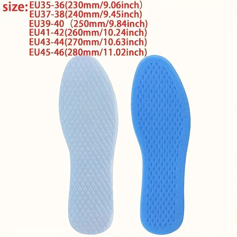 CoolStep | 4pcs Cooling Insoles – Breathable Sweat-Absorbing Shoe Inserts for Summer TARHUS  Men Shoes