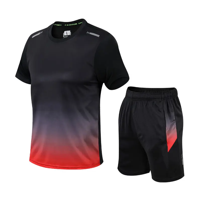 Two-Piece Sportswear Set for Men – Gradient Print & Performance Comfort TARHUS  Sportset man