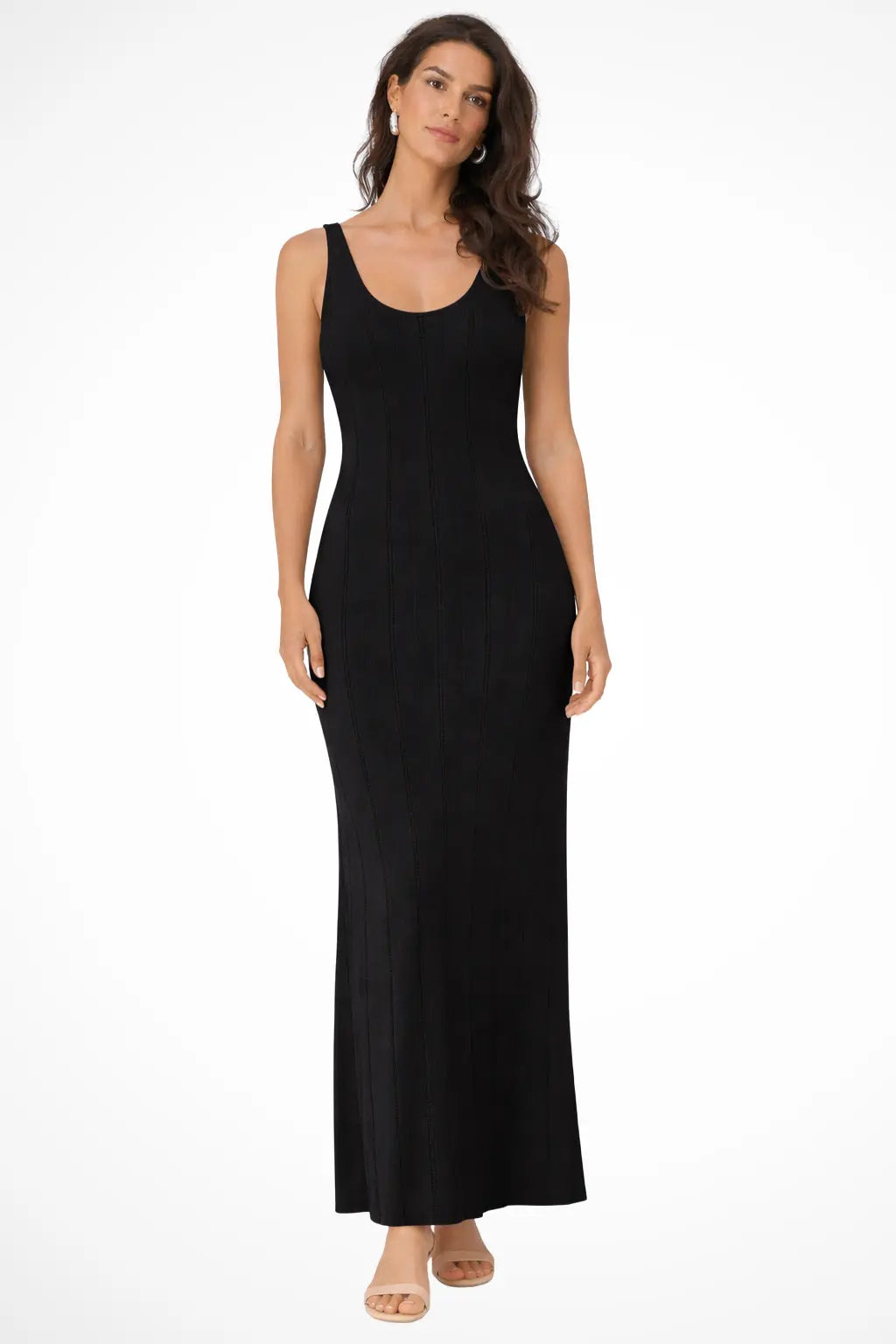 Serena | Women Sleeveless Knit Maxi Summer Wedding Guest Dress TARHUS  Maxi Dress