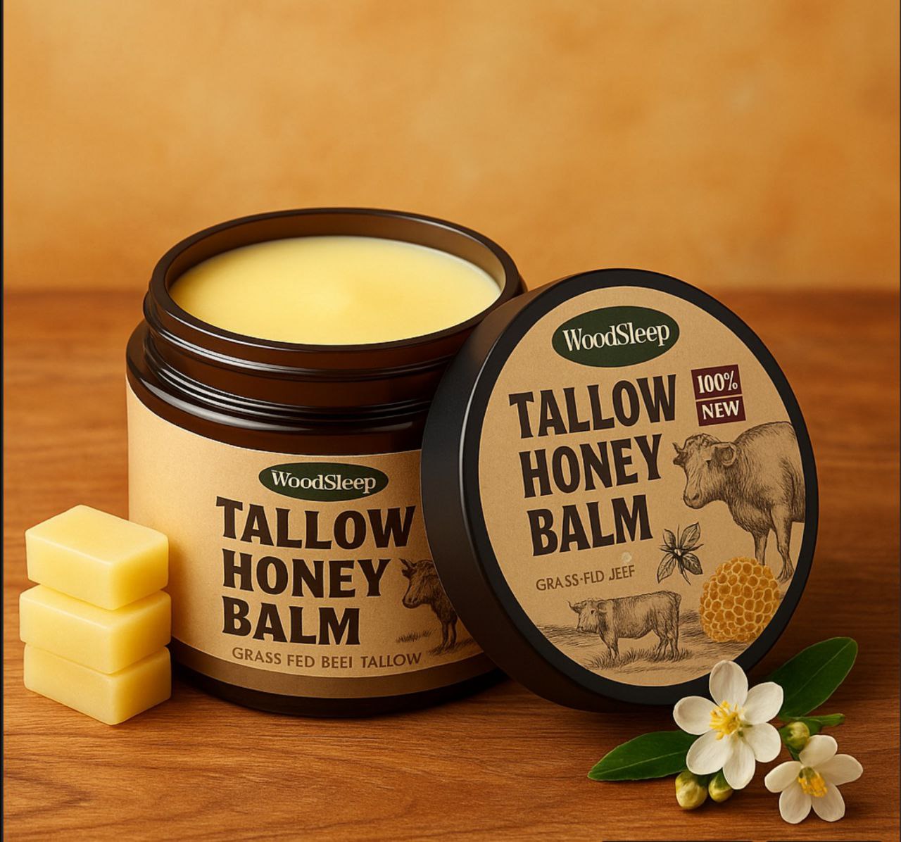 Whipped Glow Tallow & Honey Balm — Natural Face & Body Moisturiser TARHUS  Care & Health