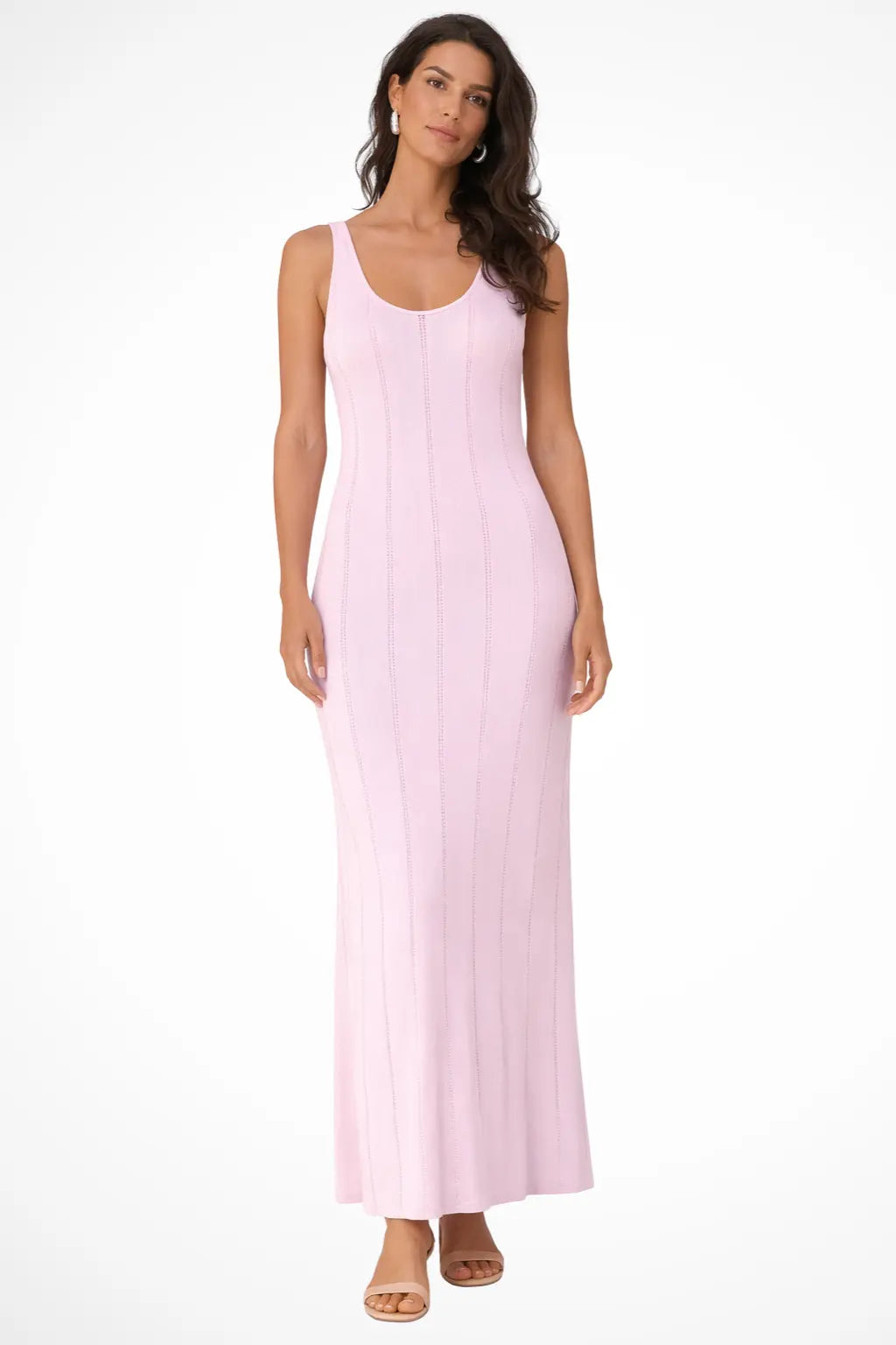 Serena | Women Sleeveless Knit Maxi Summer Wedding Guest Dress TARHUS  Maxi Dress
