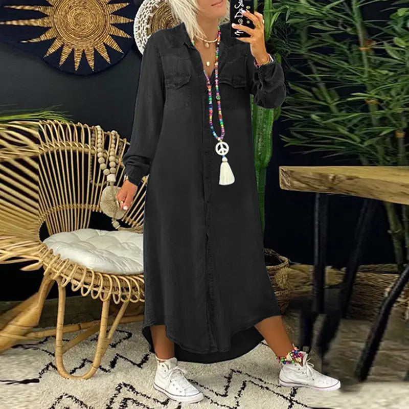 Beverly | Comfortable Denim Dress - TARHUS