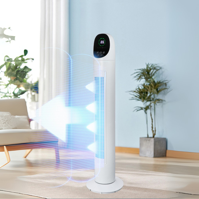 Airsten | Large Tower Fan – 80° Oscillating Bladeless Cooling with Remote & Smart Display TARHUS  Air Cooler