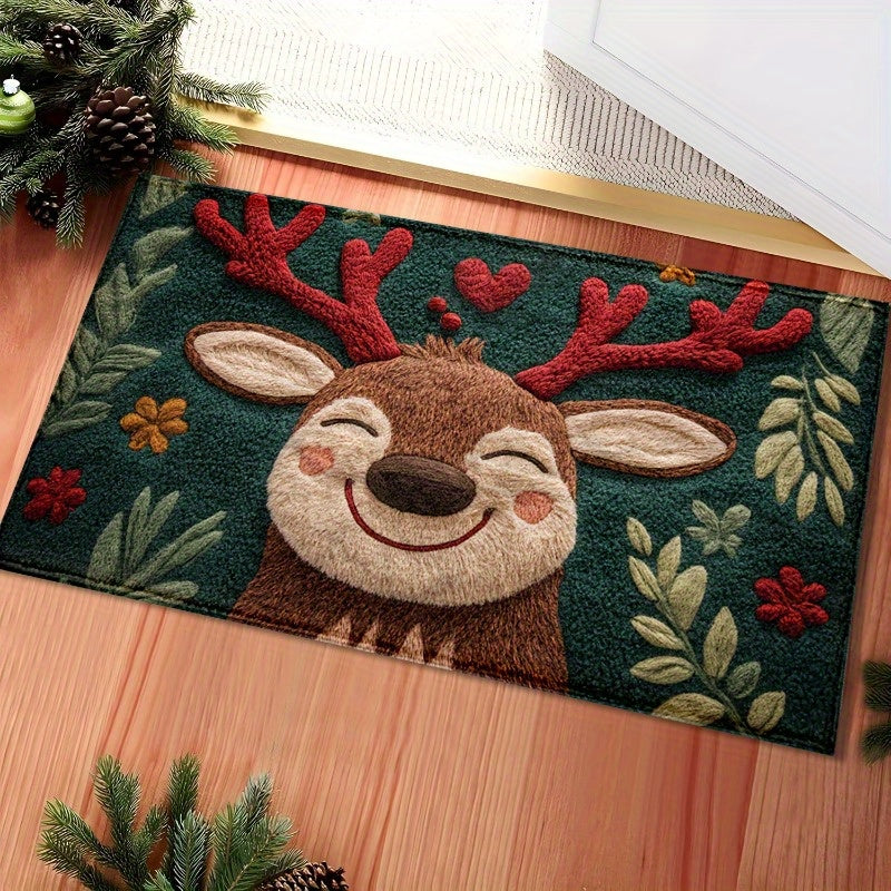 Christmas Reindeer Door Mat – Soft, Durable & Festive | MerryStep TARHUS  Christmas