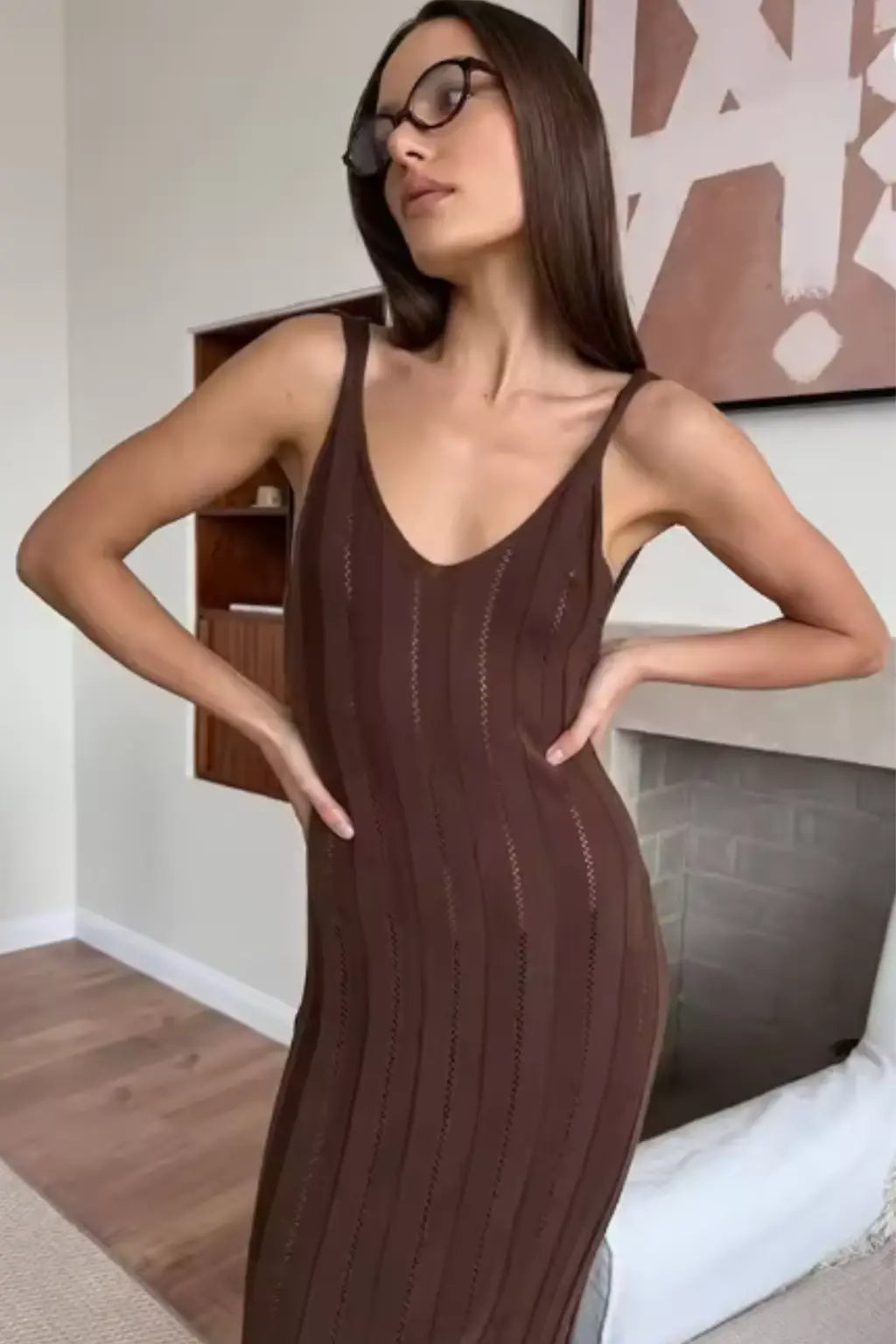 Serena | Women Sleeveless Knit Maxi Summer Wedding Guest Dress TARHUS  Maxi Dress