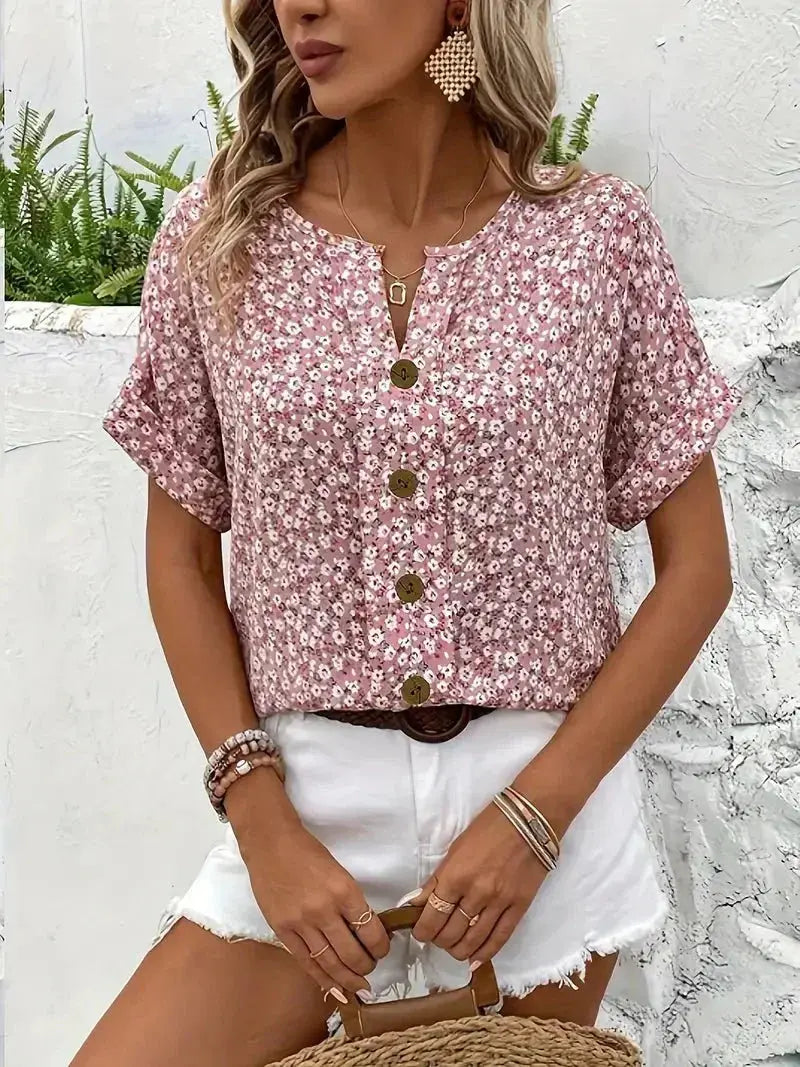 Amelia | Wildflower Notch Blouse TARHUS  Default