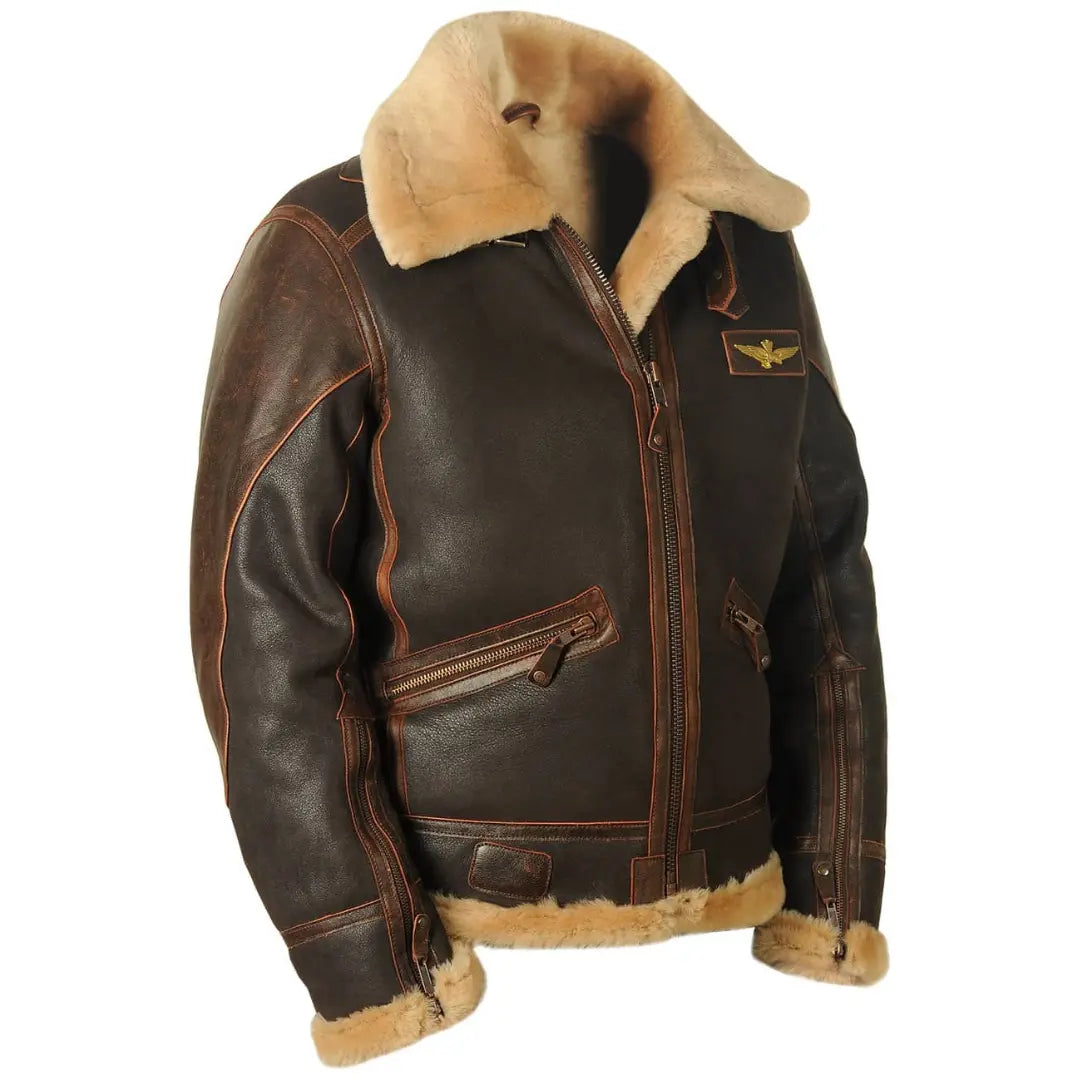 Men’s Pilot Winter Coat – Classic Bomber - TARHUS
