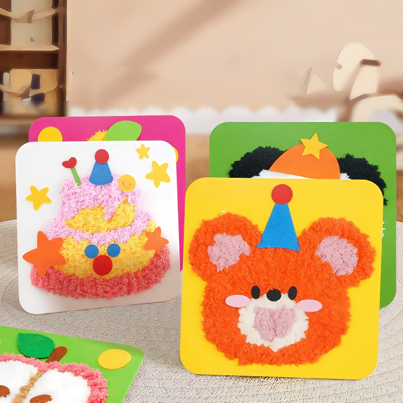 StitchJoy | DIY Embroidery Doll Set – Kids Craft Kit with Safe Tools & Colorful Yarn TARHUS  Children's Toys