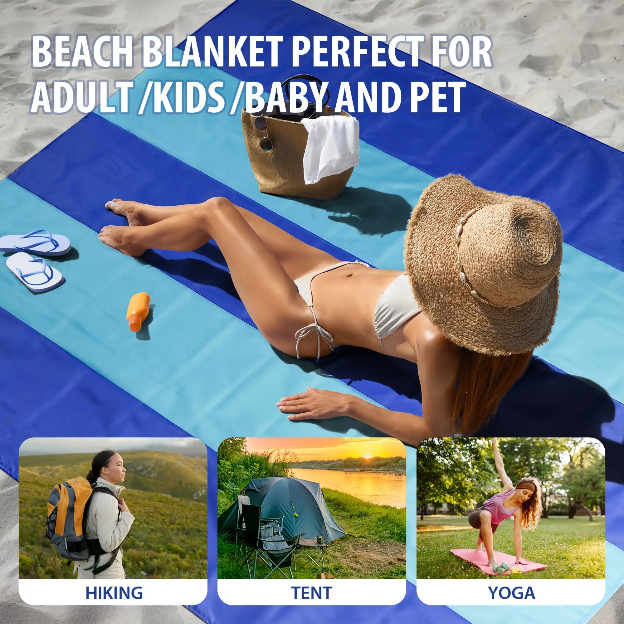 Solara | Oversized Picnic Beach Blanket – Lightweight Sandproof Mat for Travel & Camping TARHUS  Outdoor & Survival