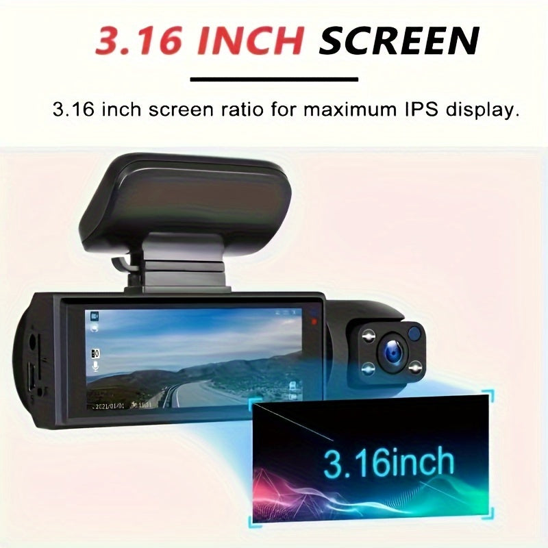 Dual Lens Dash Cam – 1080P Night Vision & Loop Recording TARHUS  Electronics & Accessories