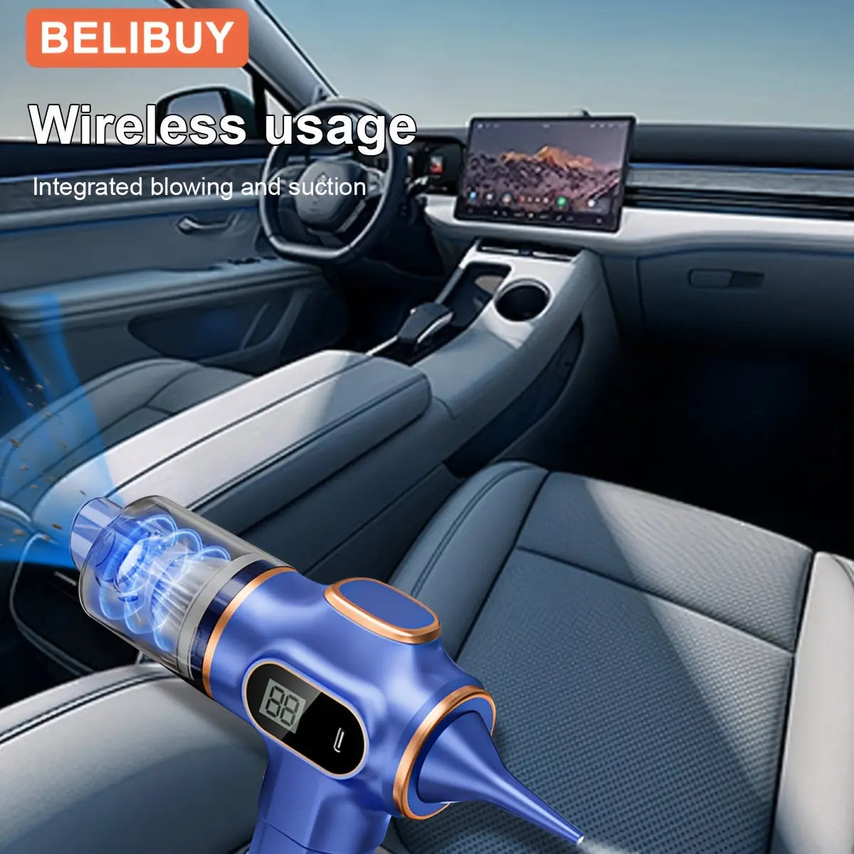 Cordless Handheld Vacuum – High Power, USB Rechargeable | Home & Car Use - TARHUS