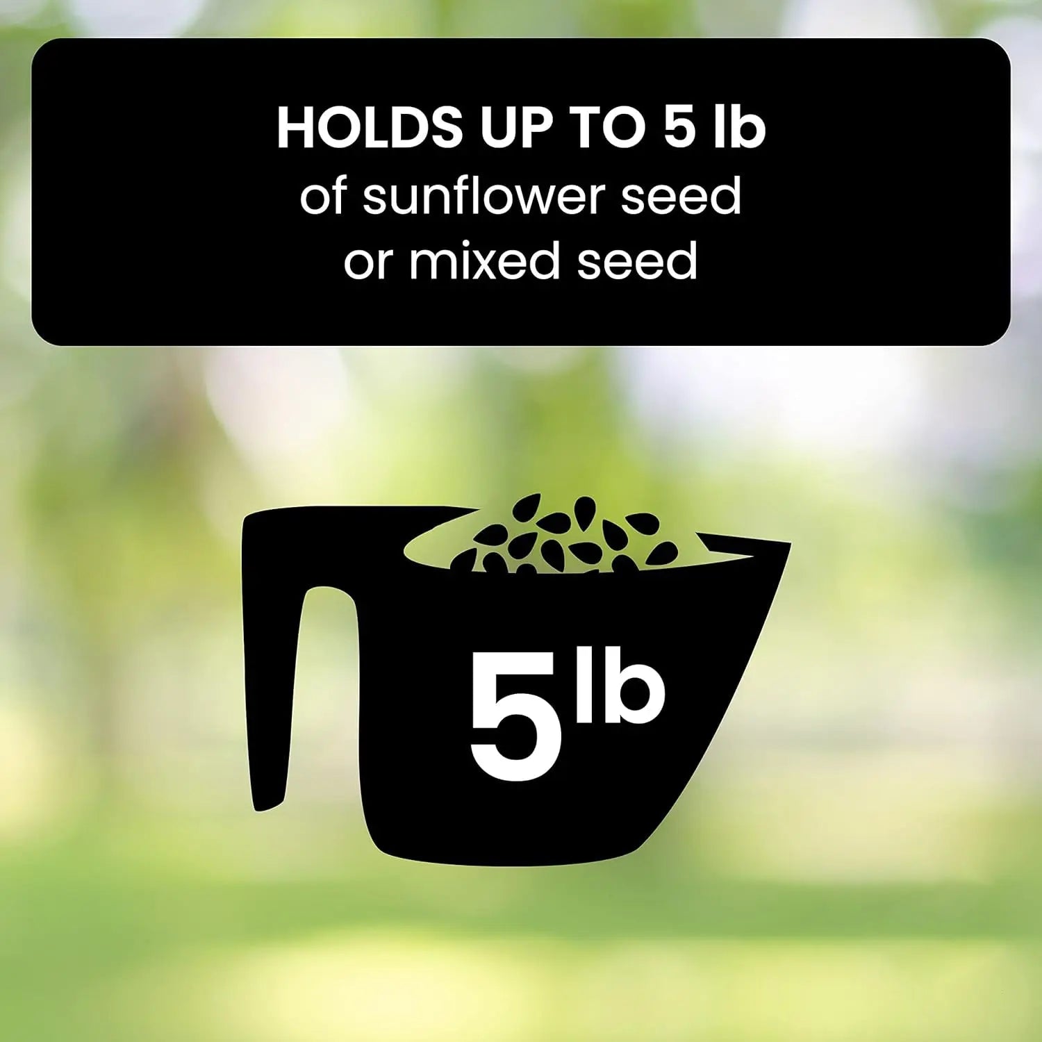 Squirrel-Proof Bird Feeder – Weather-Resistant Hanging Feeder for Wild Birds - TARHUS