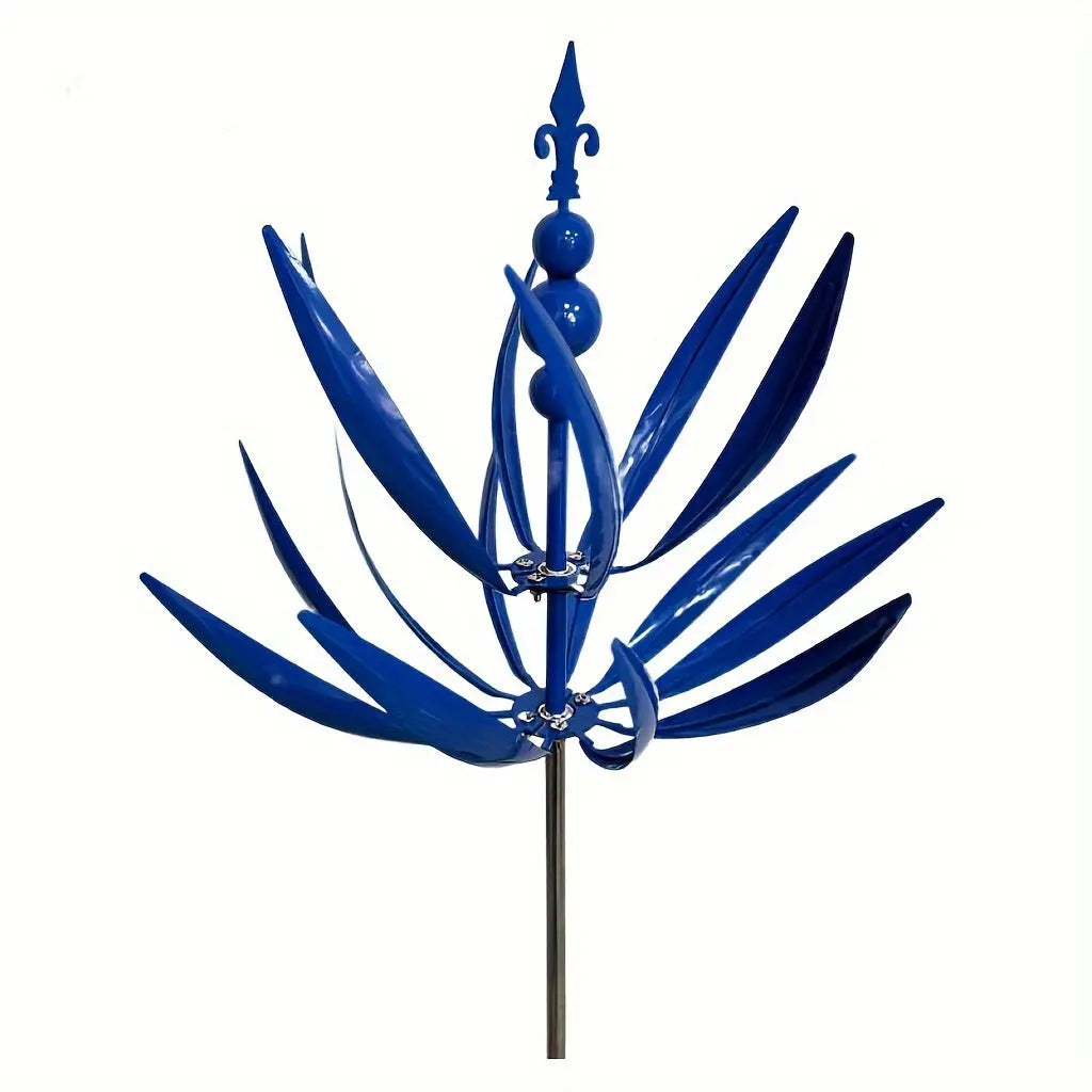 Metal Wind Spinner for Garden – Large Rotating Outdoor Yard Ornament, Battery-Free Kinetic Flower Decoration TARHUS  Garden