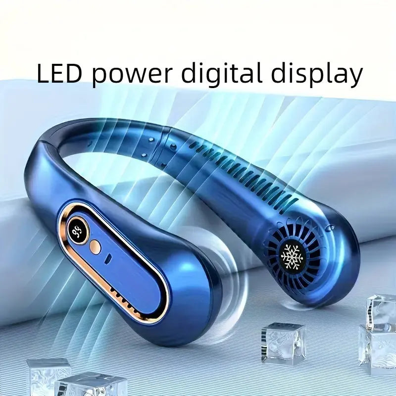 Portable USB Neck Fan – Super Ice Cooling, Adjustable Personal Fan for Summer TARHUS  Electronics & Gadgets