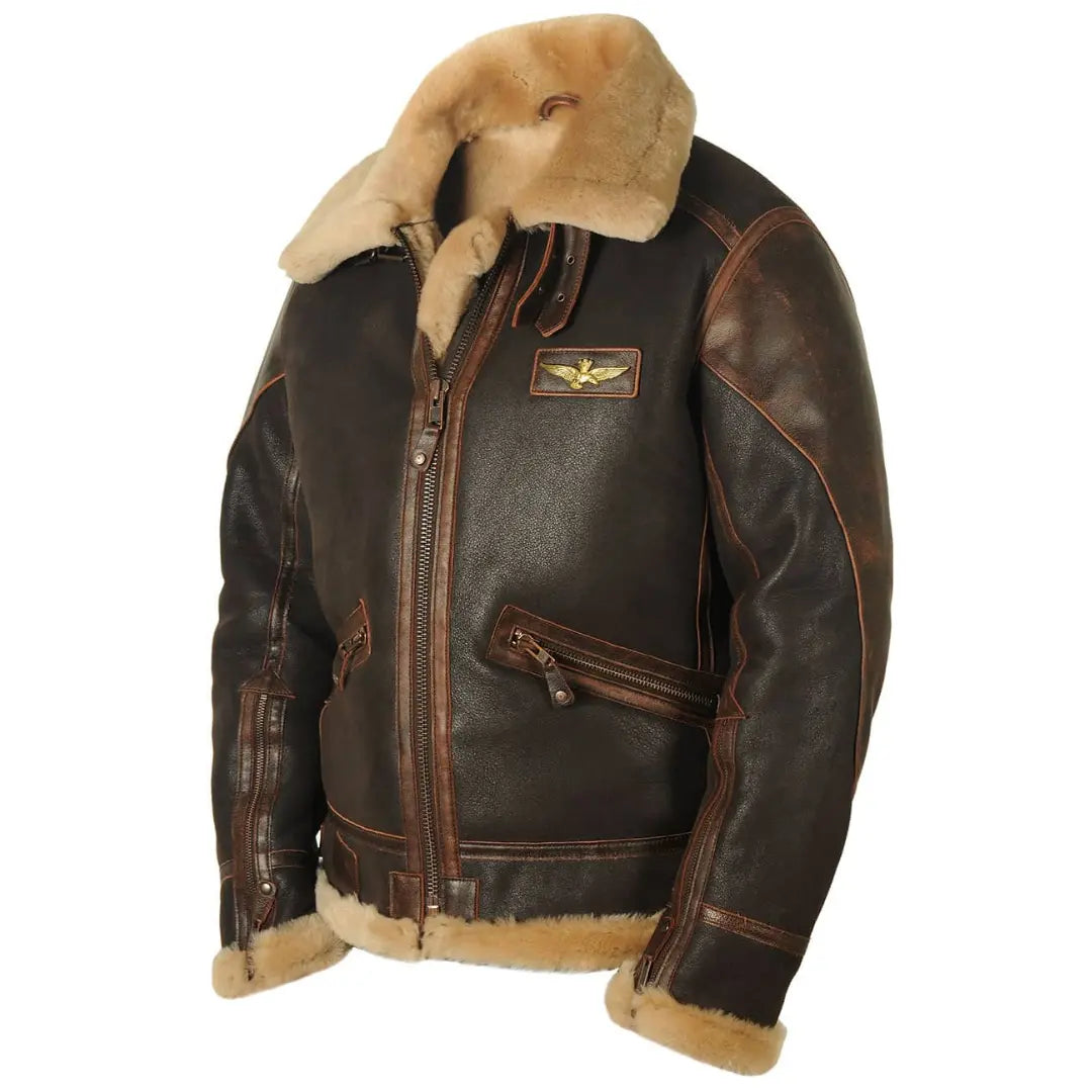 Men’s Pilot Winter Coat – Classic Bomber - TARHUS