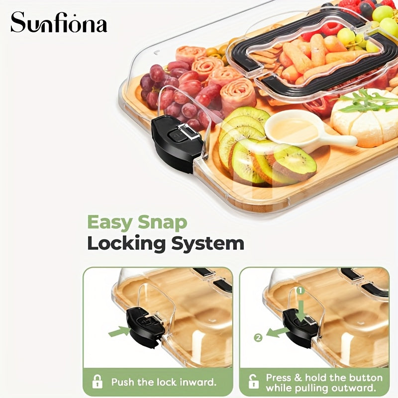 Bamboo Cheese Tray – Elegant, Portable & Perfect for Entertaining TARHUS  Kitchen & Dining