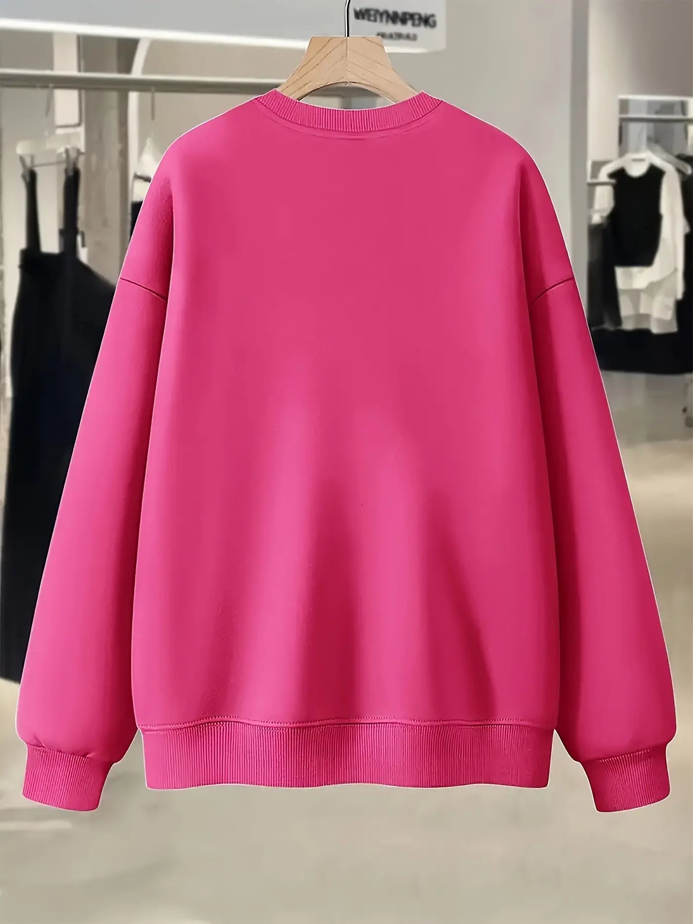 Women’s Fleece-Lined Heart Sweatshirt – Soft Crewneck Pullover for Lounging & All-Season Comfort - TARHUS