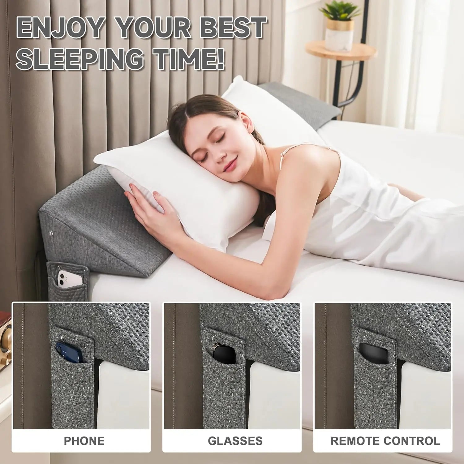 Bed Gap Filler Wedge | Support Pillow – Sleep & Storage Comfort TARHUS  Support Pillow