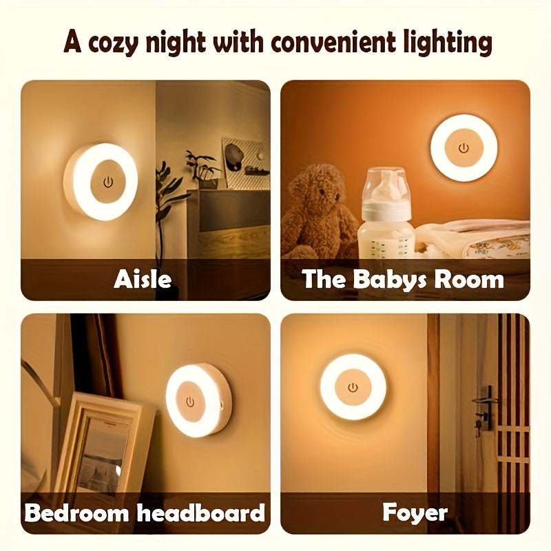 LED Motion Sensor Night Light – Rechargeable USB Wall Lamp for Bedroom & Closet TARHUS  Home Decor