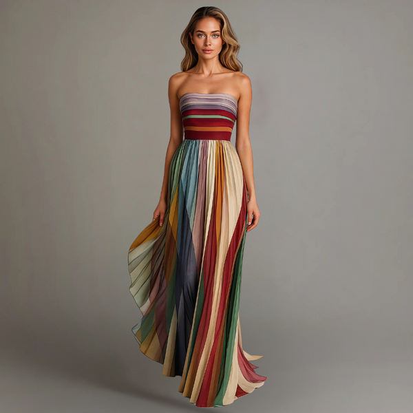 Fiorella™ | Colorful Sleeveless Dress TARHUS  Dresses