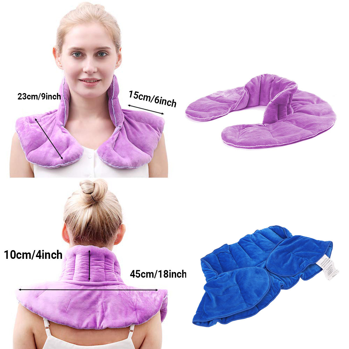 Microwavable Neck & Shoulder Heating Pad – Soft Comfort Wrap for Relaxation TARHUS  Care & Health