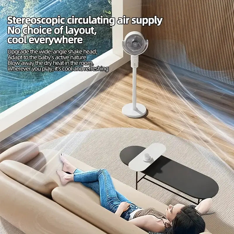 AeroBreeze | Adjustable High-Low Fan with Aromatherapy & Remote Control TARHUS  Home Accessories