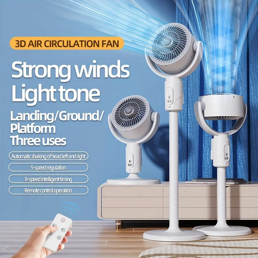 AeroBreeze | Adjustable High-Low Fan with Aromatherapy & Remote Control TARHUS  Home Accessories