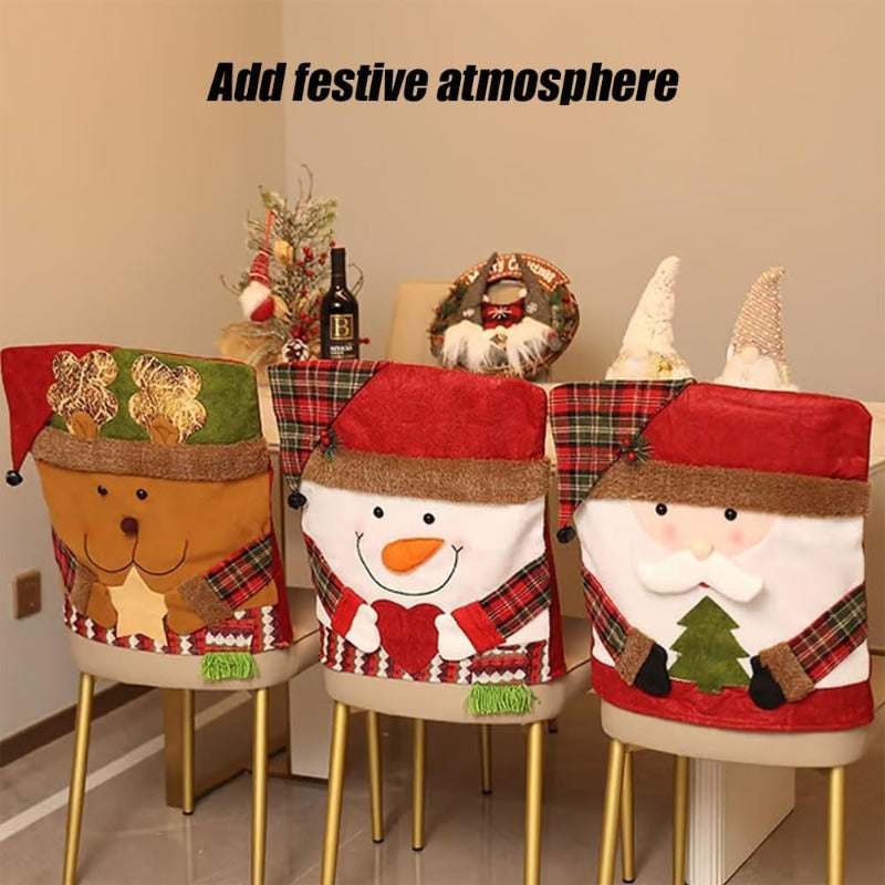 CheerCover | Christmas Chair Covers – Santa, Snowman & Reindeer TARHUS  Christmas