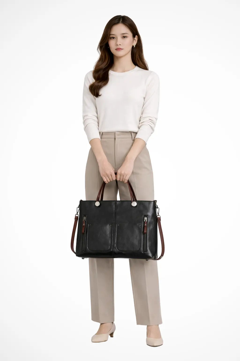 Seraphina | Women Multi Pocket Structured Tote Bag TARHUS