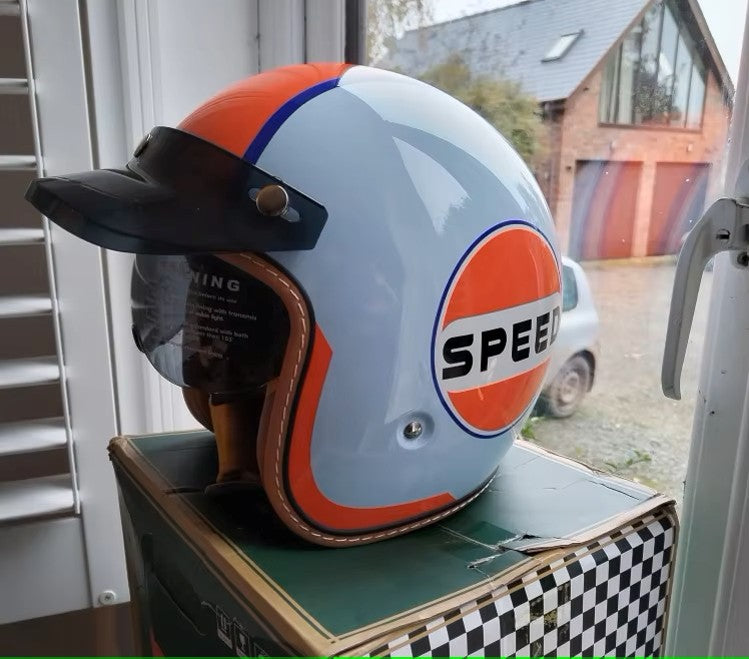 The Street King | Vintage Open Face Helmet – DOT & ECE Approved TARHUS  Motorcycle & Bicycle