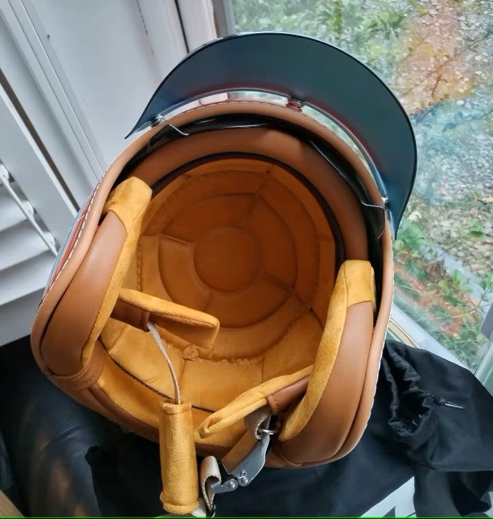 The Street King | Vintage Open Face Helmet – DOT & ECE Approved TARHUS  Motorcycle & Bicycle