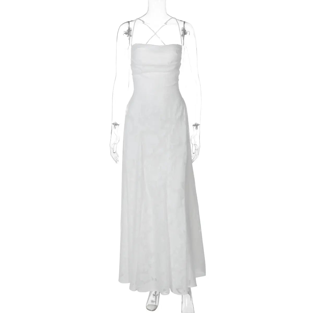 A-Line Floral Lace Maxi Evening Dress for Women TARHUS  AS - Womens - Maxi Dress
