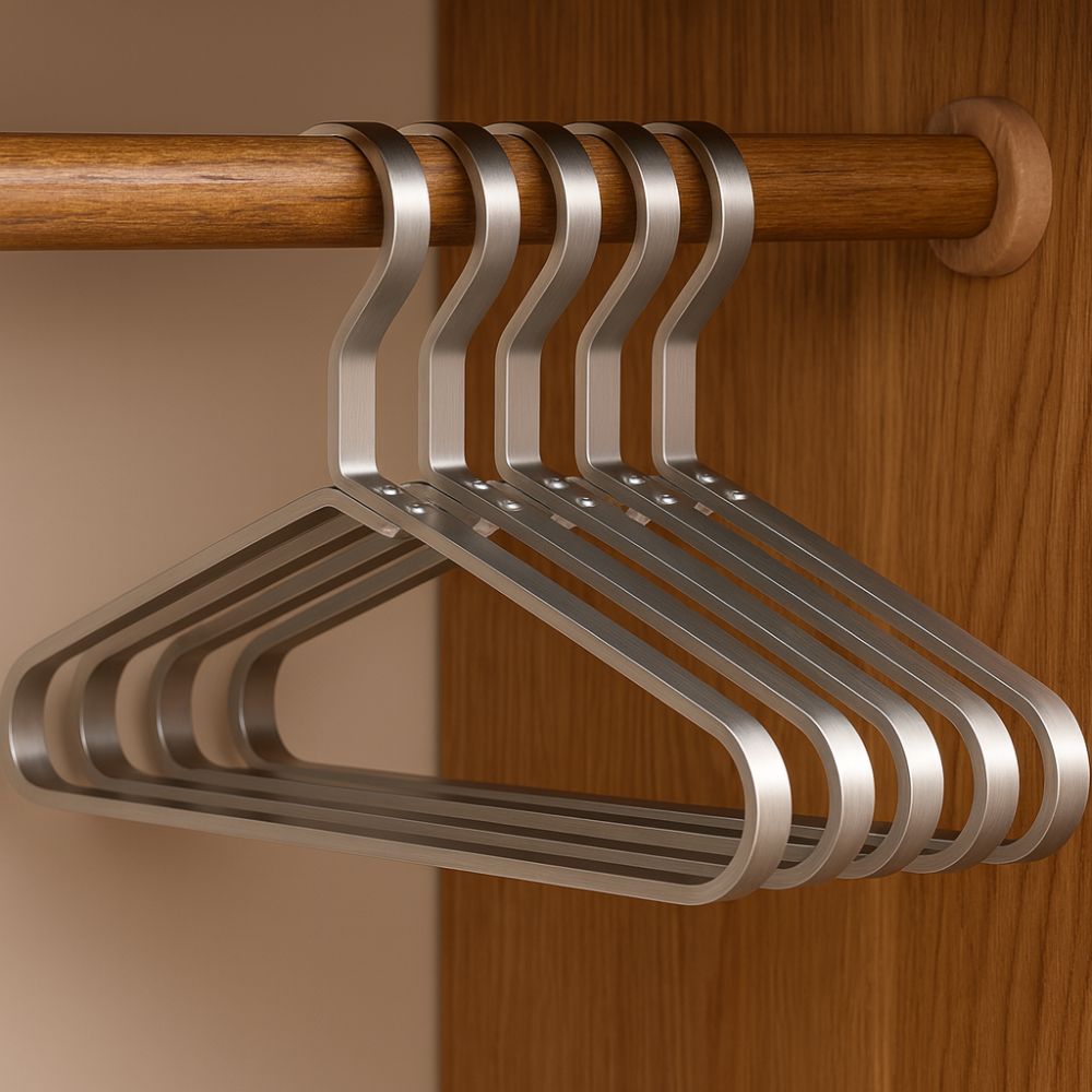 Alloy Slimline Non-Slip Clothes Hangers for Wardrobe Organisation TARHUS  Clothing & Accessories