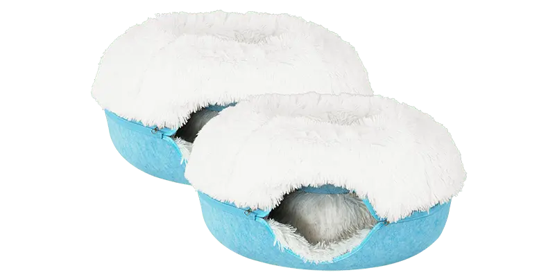 Cat Cave Calming Donut Bed for Anxiety Relief & Cozy Sleeping TARHUS  Animals & Pet Supplies