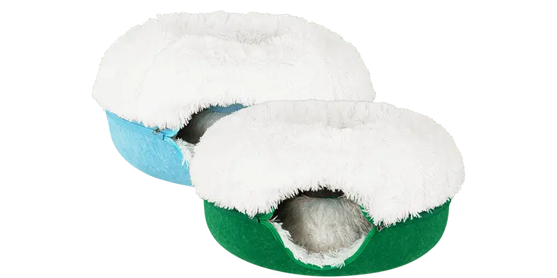 Cat Cave Calming Donut Bed for Anxiety Relief & Cozy Sleeping TARHUS  Animals & Pet Supplies