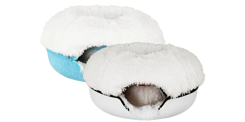 Cat Cave Calming Donut Bed for Anxiety Relief & Cozy Sleeping TARHUS  Animals & Pet Supplies