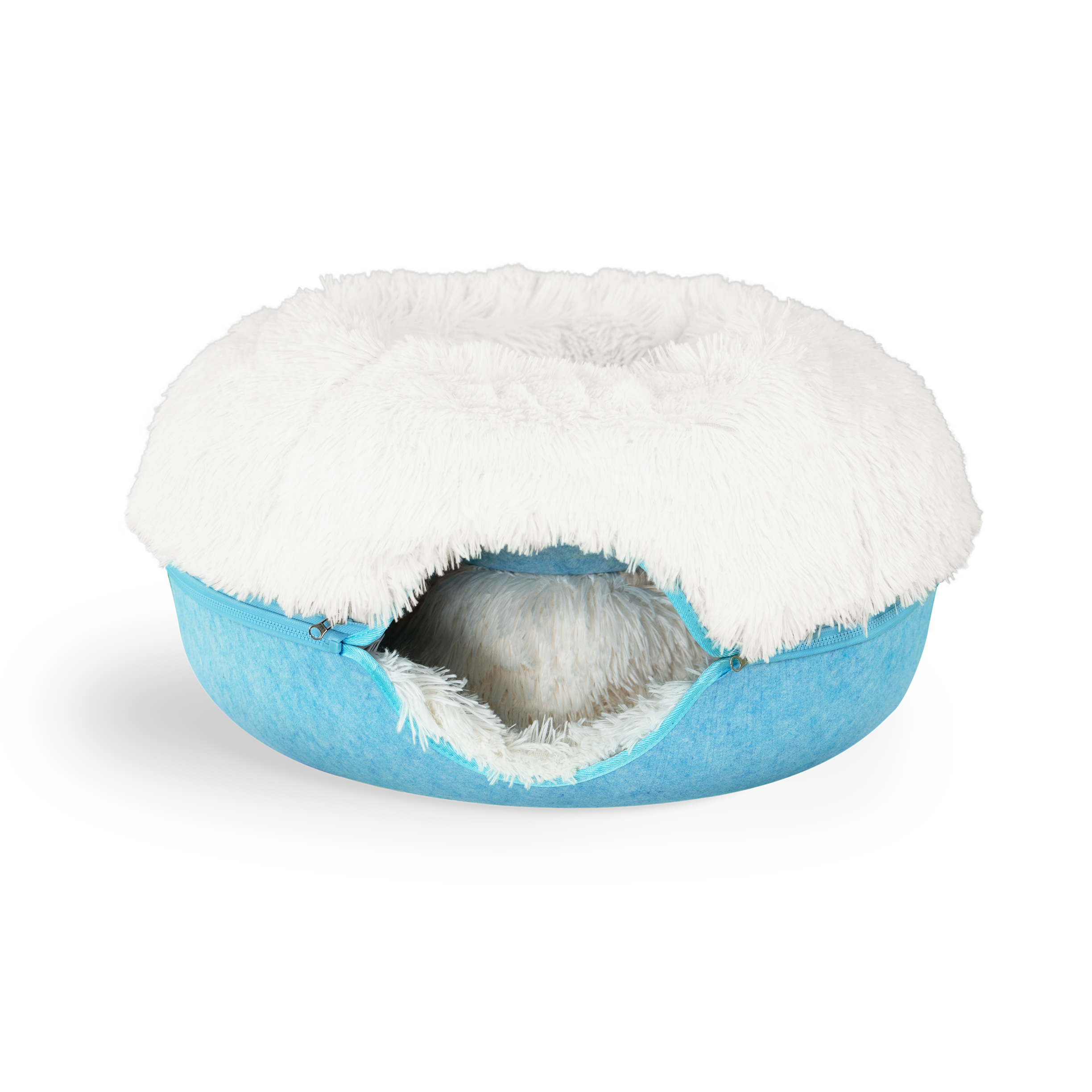 Cat Cave Calming Donut Bed for Anxiety Relief & Cozy Sleeping TARHUS  Animals & Pet Supplies
