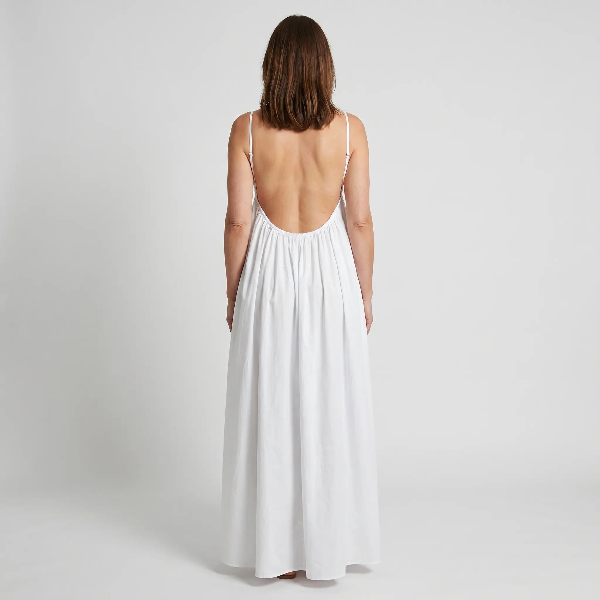 Butter Yellow Summer Cotton Maxi Dress for Women TARHUS  SS - Womens - Maxi Dress