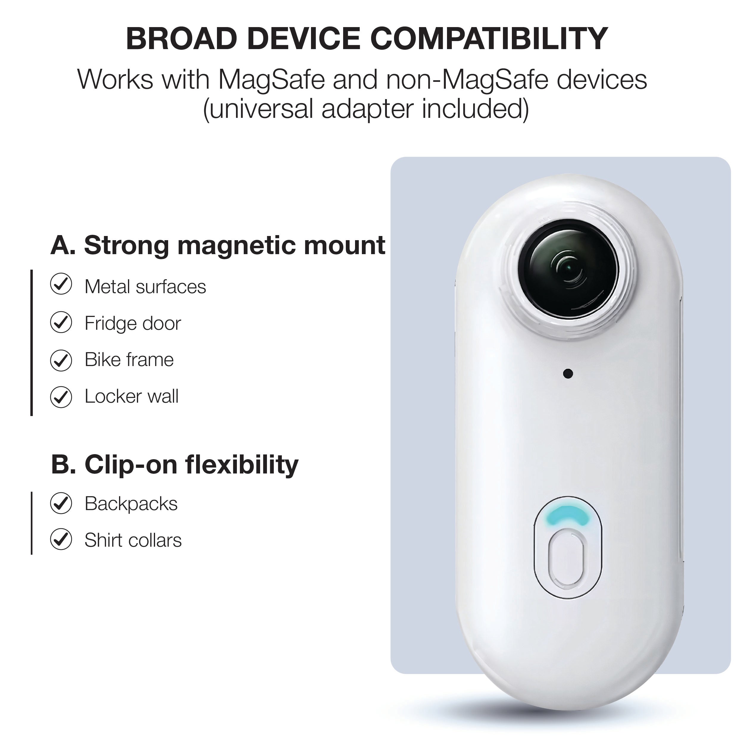 SnapCam GO 4K Wearable Action Camera – Hands-Free POV Video Recorder with Clip-On Mount | Ultra-Compact, Lightweight, Waterproof TARHUS  Electronics & Gadgets