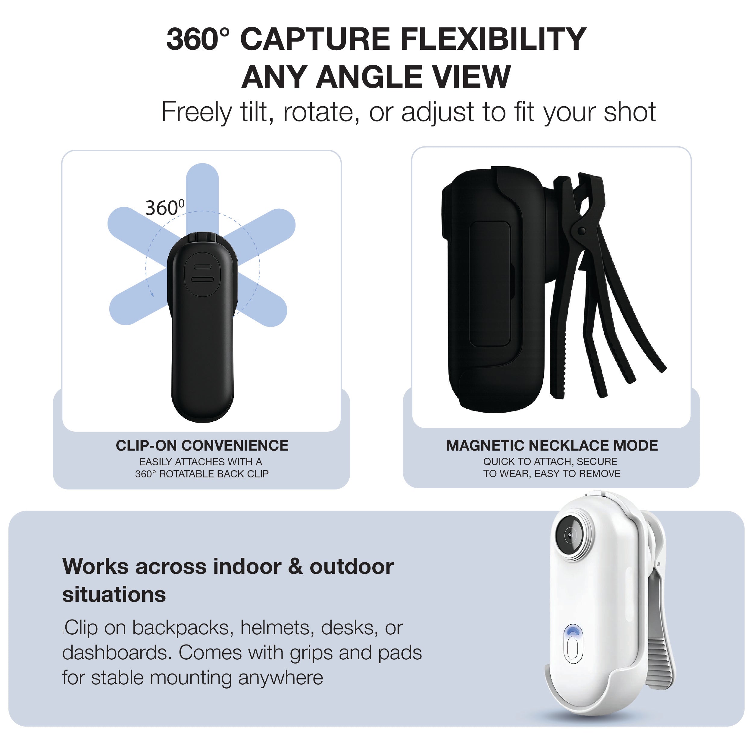 SnapCam GO 4K Wearable Action Camera – Hands-Free POV Video Recorder with Clip-On Mount | Ultra-Compact, Lightweight, Waterproof TARHUS  Electronics & Gadgets