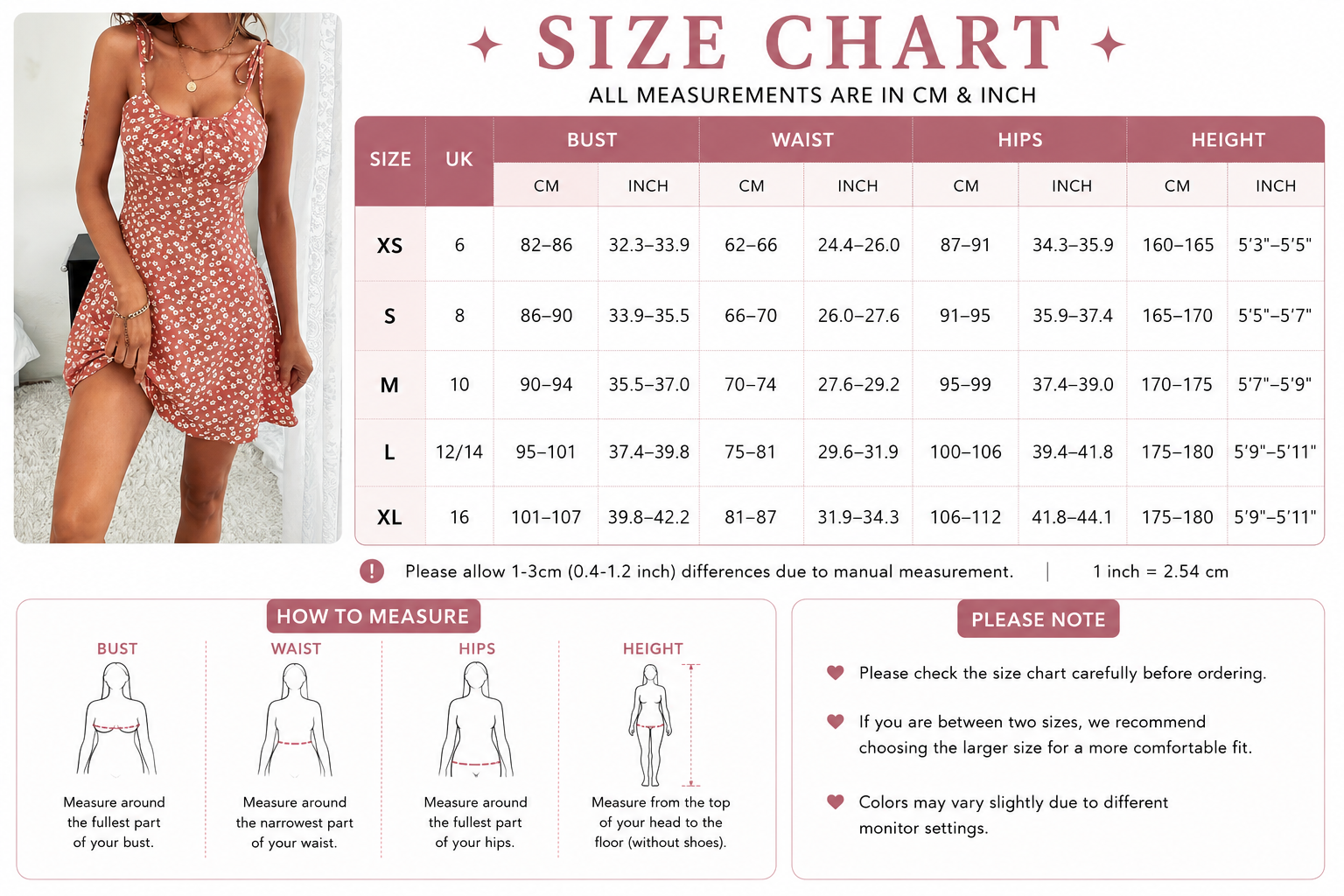 Women’s Daisy Print Mini Dress – Tie Shoulder Summer Dress TARHUS  SS - Womens - Mini Dress