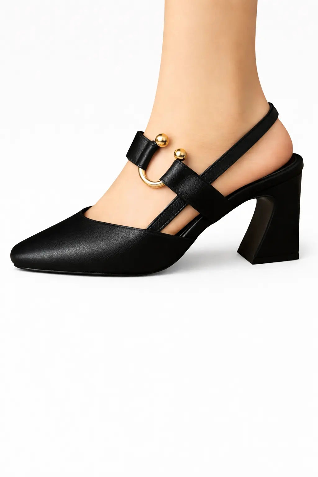 Valeria | Women Square Toe Slingback Heels TARHUS