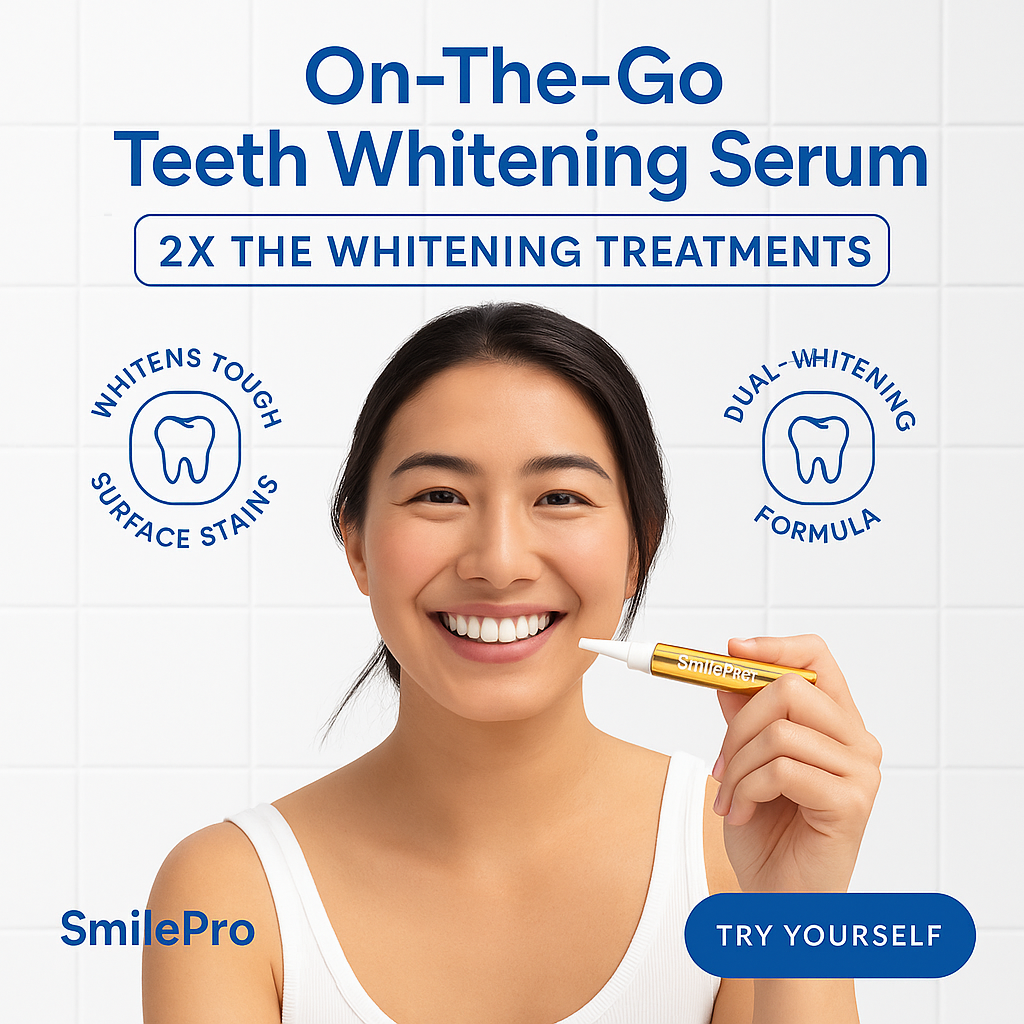 Extra-Strength Teeth Whitening Serum Pen + Dual-Peroxide Formula & Xylitol TARHUS