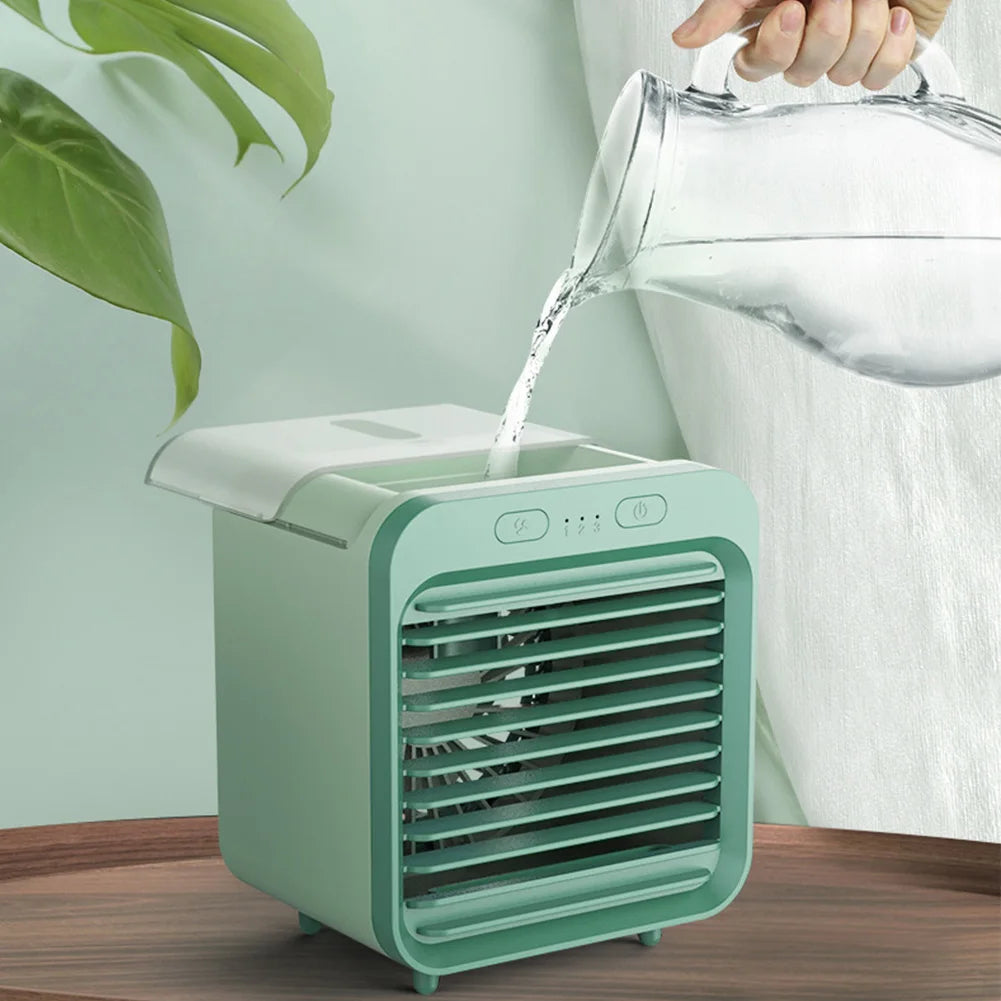 Coolivio | Mini Air Cooler – Portable 3-in-1 USB Fan with Humidifier & Battery TARHUS  Air cooler