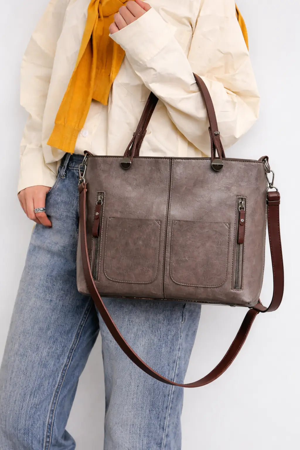 Seraphina | Women Multi Pocket Structured Tote Bag TARHUS