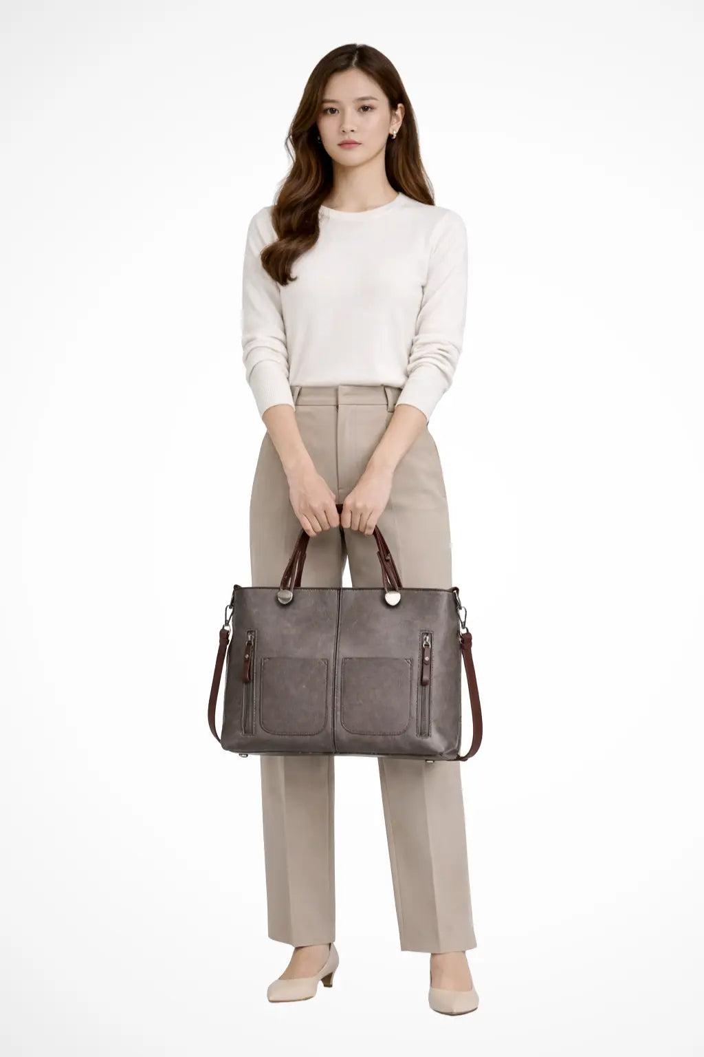 Seraphina | Women Multi Pocket Structured Tote Bag TARHUS