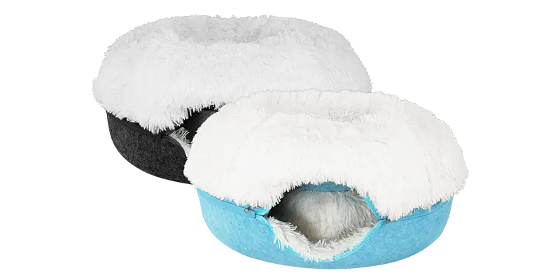 Cat Cave Calming Donut Bed for Anxiety Relief & Cozy Sleeping TARHUS  Animals & Pet Supplies