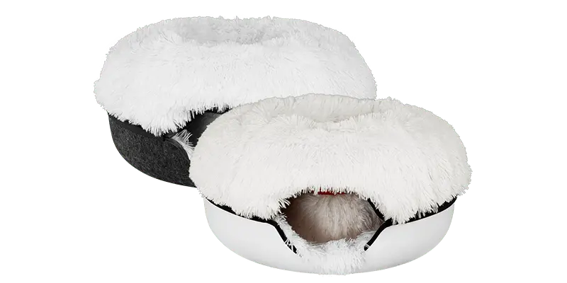 Cat Cave Calming Donut Bed for Anxiety Relief & Cozy Sleeping TARHUS  Animals & Pet Supplies