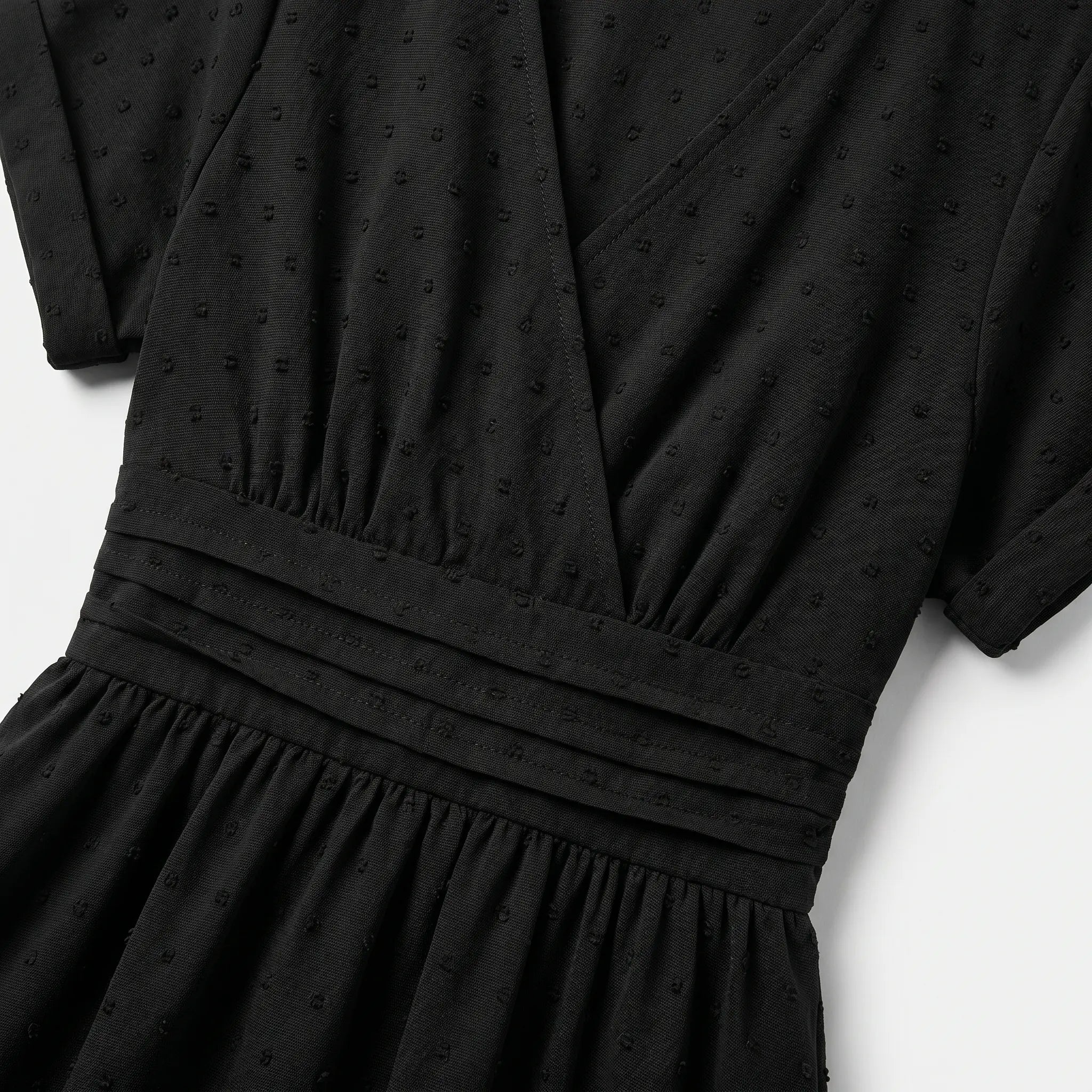Dotted Chiffon Wrap Maxi Dress with V-Neck for Women TARHUS  SS - Womens - Midi Dress