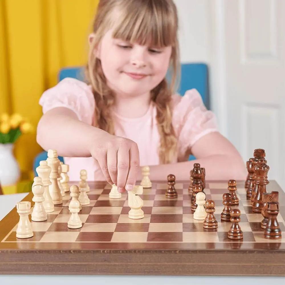 Folding Chess Board - Luxury 15 Inch Chess Set - TARHUS